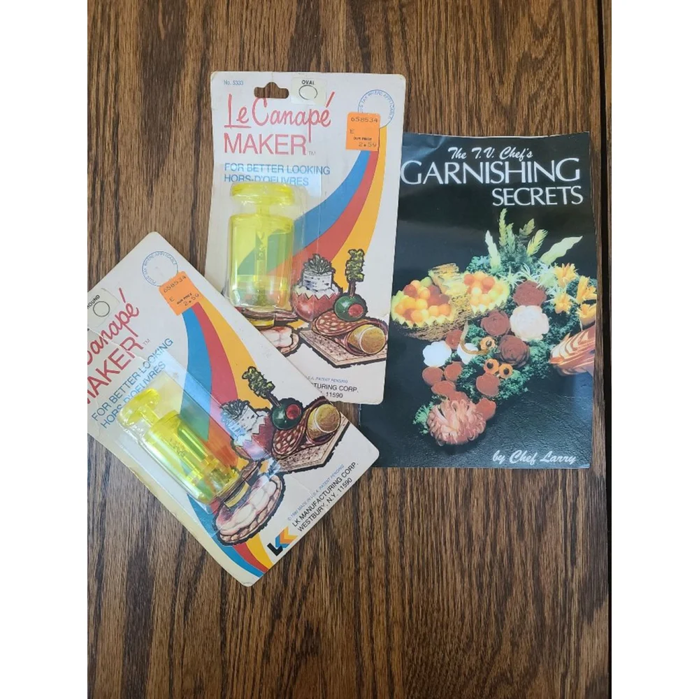 Le Canapé Maker & Chef's Garnishing Booklet Vintage